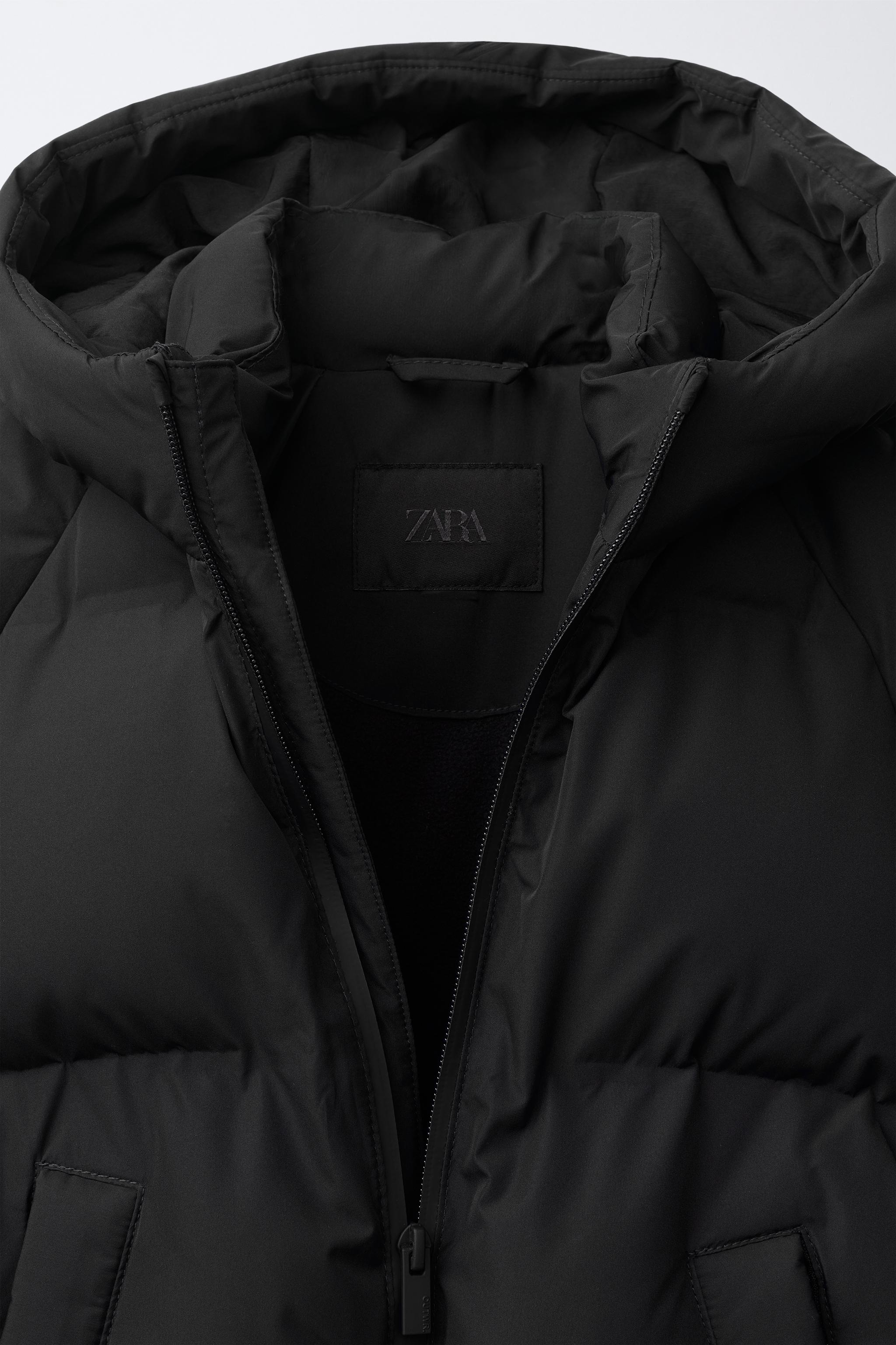 WATER REPELLENT HOODED PUFFER COAT